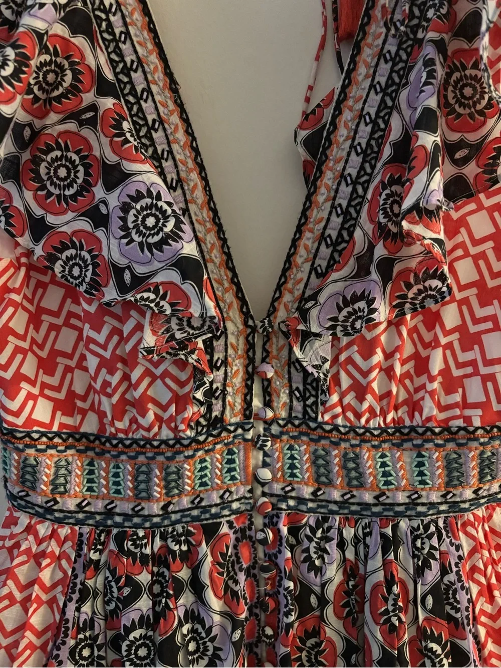 Anthropologie Flutter Dress Size 6 - Picture 6 of 7